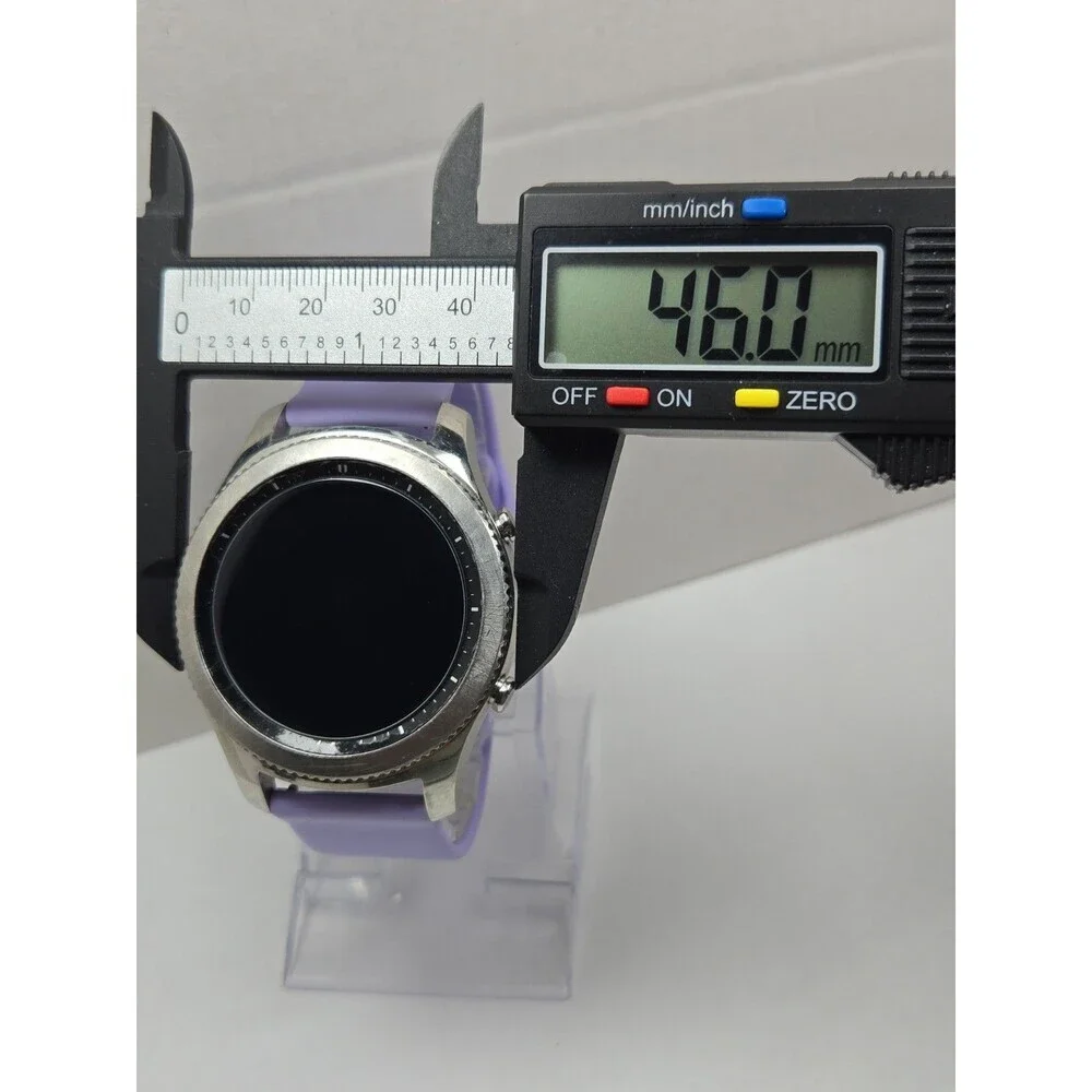 Samsung Gear S3 Classic SMR770 46mm Silver Bluetooth GPS Smartwatch Purple- Read